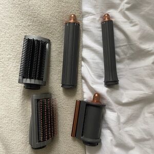 Dyson Gray and Copper Hair Styling Attachments